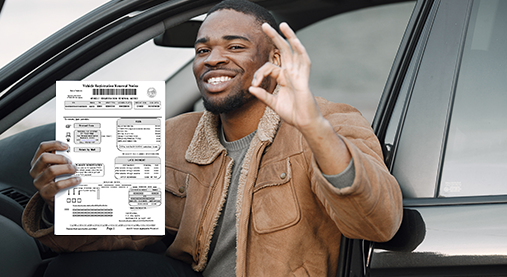 Staff processing DMV paperwork at Oakdale DMV Services